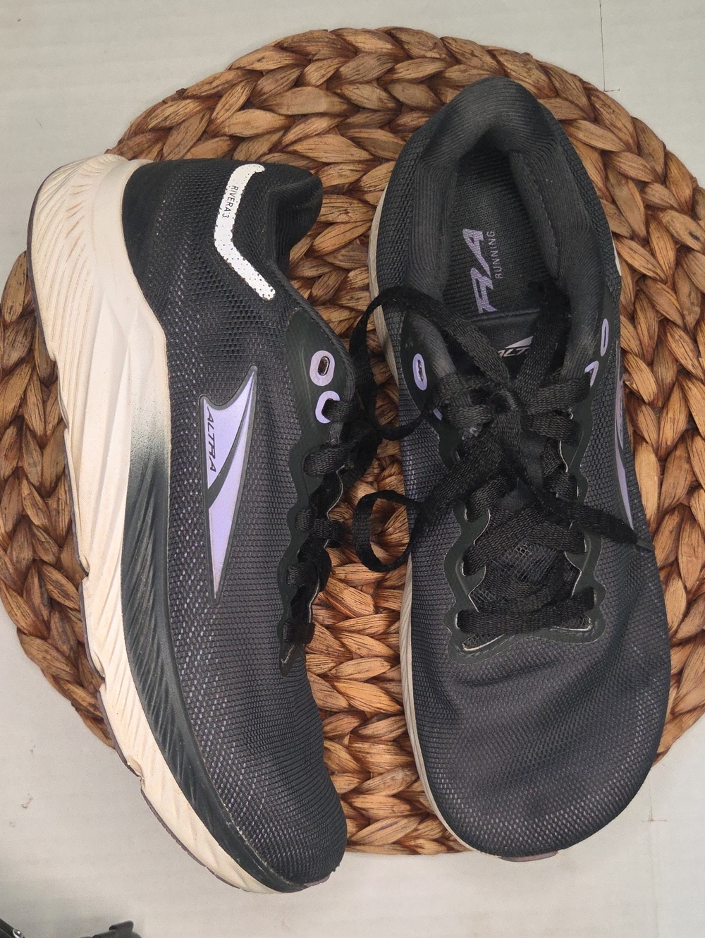 Altra Women's Black with Lavender Accent Running Shoes